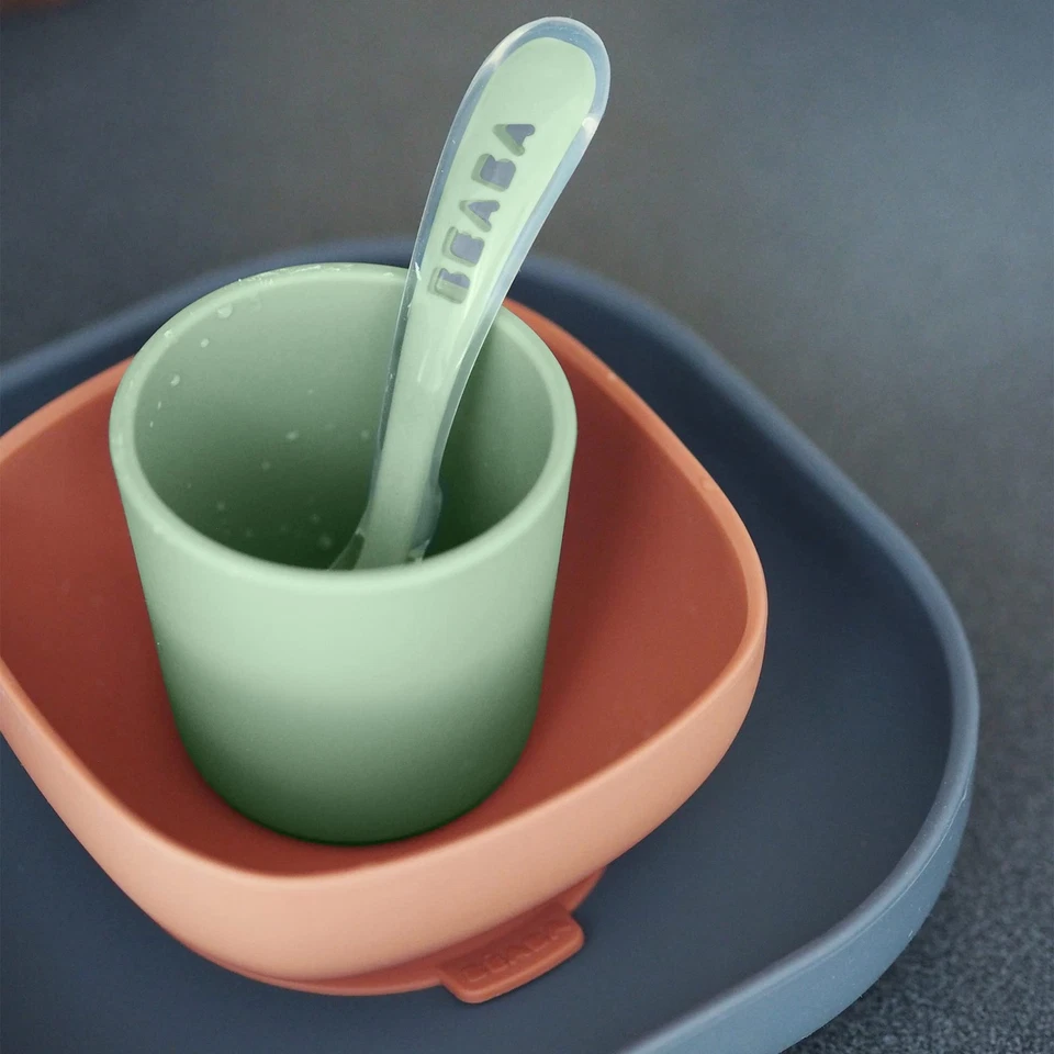 Набор для кормления ребенка BEABA силиконовый 4 шт., всасывающие пластины для ребенка, включает в себя Pl... - Изображение 3 из 4