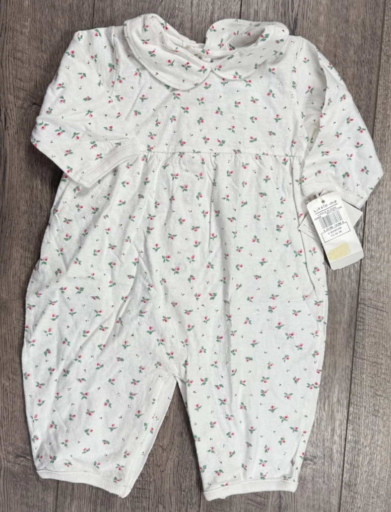Baby Girl Clothes New Vintage Little Me 3 Month Flower Outfit