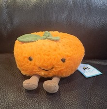 AUTHENTIC NWT Jellycat Amuseables Small Clementine Orange ONLY ONE Rare Retired