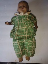 Vintage Antique 15" Creepy Composition Baby Doll Haunted Halloween