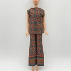 Vintage Barbie Handmade Clone Outfit - Groovy Top And Slacks Pants Mod Era