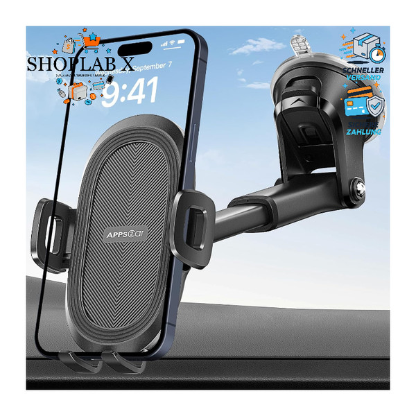 Handyhalterung Auto 360° Saugnapf Windschutzscheibe Armaturenbrett FüR-image