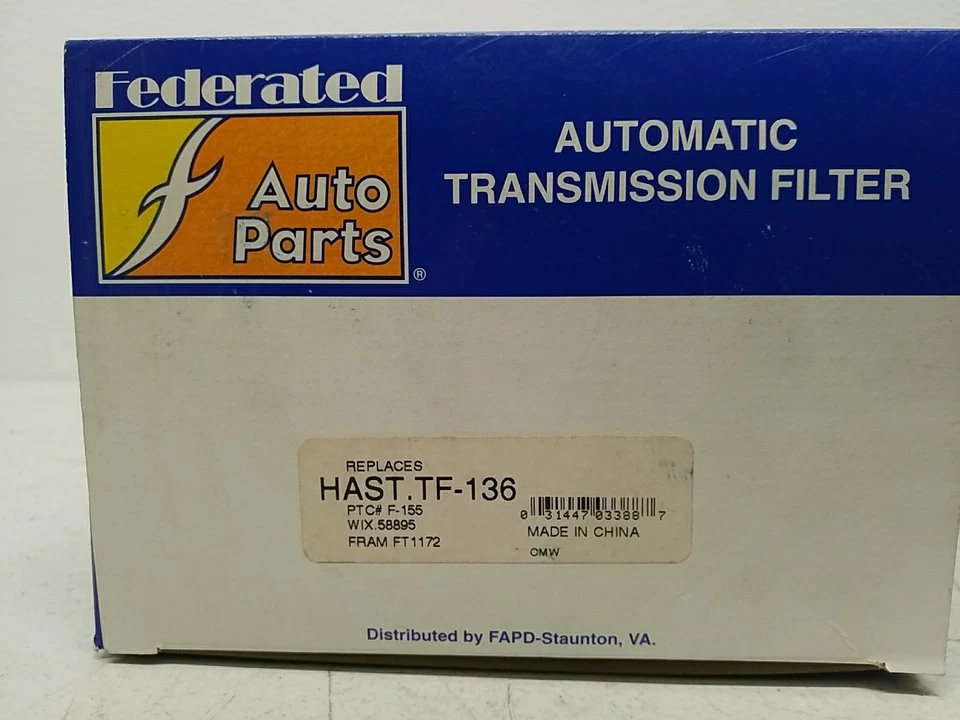Federated TF-136 Automatic Transmission Filter Kit – Heavy-Duty, Precision Fit - Image 2 of 4