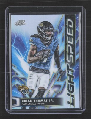 2025 Topps Chrome Cosmic #LS-26 Brian Thomas Jr. Light Speed