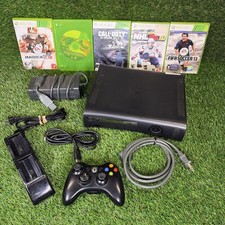 Microsoft Black Xbox 360 Elite 120GB Console Tested  working With Games Bundle