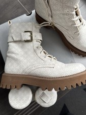 Ara Boots Modell Amsterdam Stiefelette Stiefel Gr. 39 5,5 Creme Neuwertig