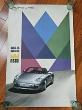 Original Vintage RARE Porsche RS60 "WAS. IS. WILL BE." Crown Dealership Poster