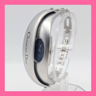 Christian Dior クリスチャンディオール 腕時計 WB8101 稼働 Christian Dior Wristwatch WB8101 Navy Dial Silver Band Quartz