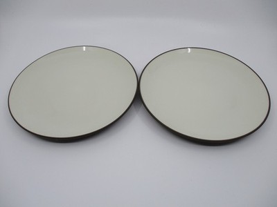 NORITAKE COLORWAVE CHOCOLATE / BROWN - 2 SALAD PLATES (Coupe) -  8 3/8''  0404J