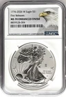 1776 - 2026 W ENHANCED FINISH SILVER EAGLE LIBERTY BELL PRIVY FIRST RLS NGC MS70