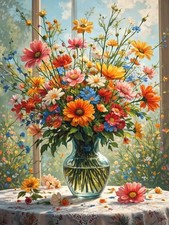 Diamond Art Kits for Adults Flowers Diamond Art Painting Kits for Adults Beg...