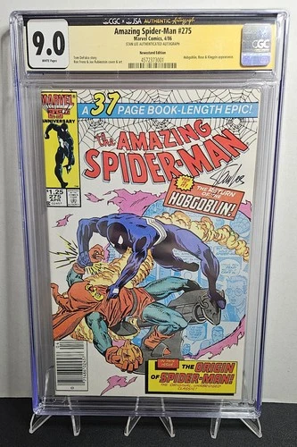 Amazing Spider-Man #275 Signed By Stan Lee CGC 9.0 JSA