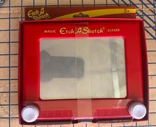 Classic Etch A Sketch Magic Screen Drawing Toy - Red Frame - New/Sealed
