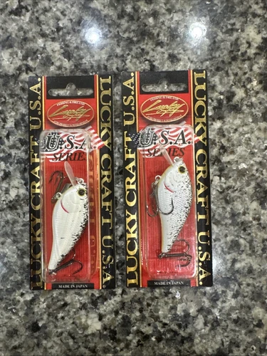 (LOT OF 2) LUCKY CRAFT KJ FLAT 1.5 3/8OZ KJFL1-5-115 SPLATTER BACK C0224