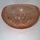 VTG 1930's Miss America Pink Depression Glass Cupped Bowl 8.5" By Anchor Hocking