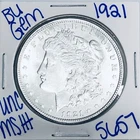 1921 BU UNCIRCULATED MORGAN SILVER DOLLAR AUTHENTIC U.S. MINT FREE SHIPPING 5657