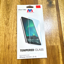 MYBAT Tempered Glass Screen Protector iPhone 13 mini 5.4 Clear Anti-Fingerprint