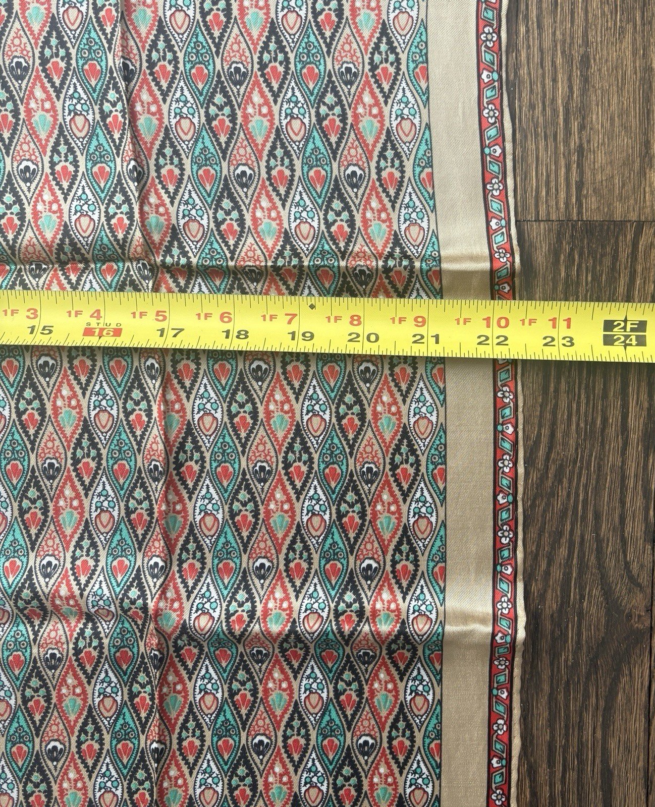 Echo Square Scarf Repeat Geometric Teardrop Patte… - image 18