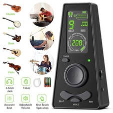 Digitales Metronom mit Lautstärke & Temporegler Timer für Piano Gitarre Geige