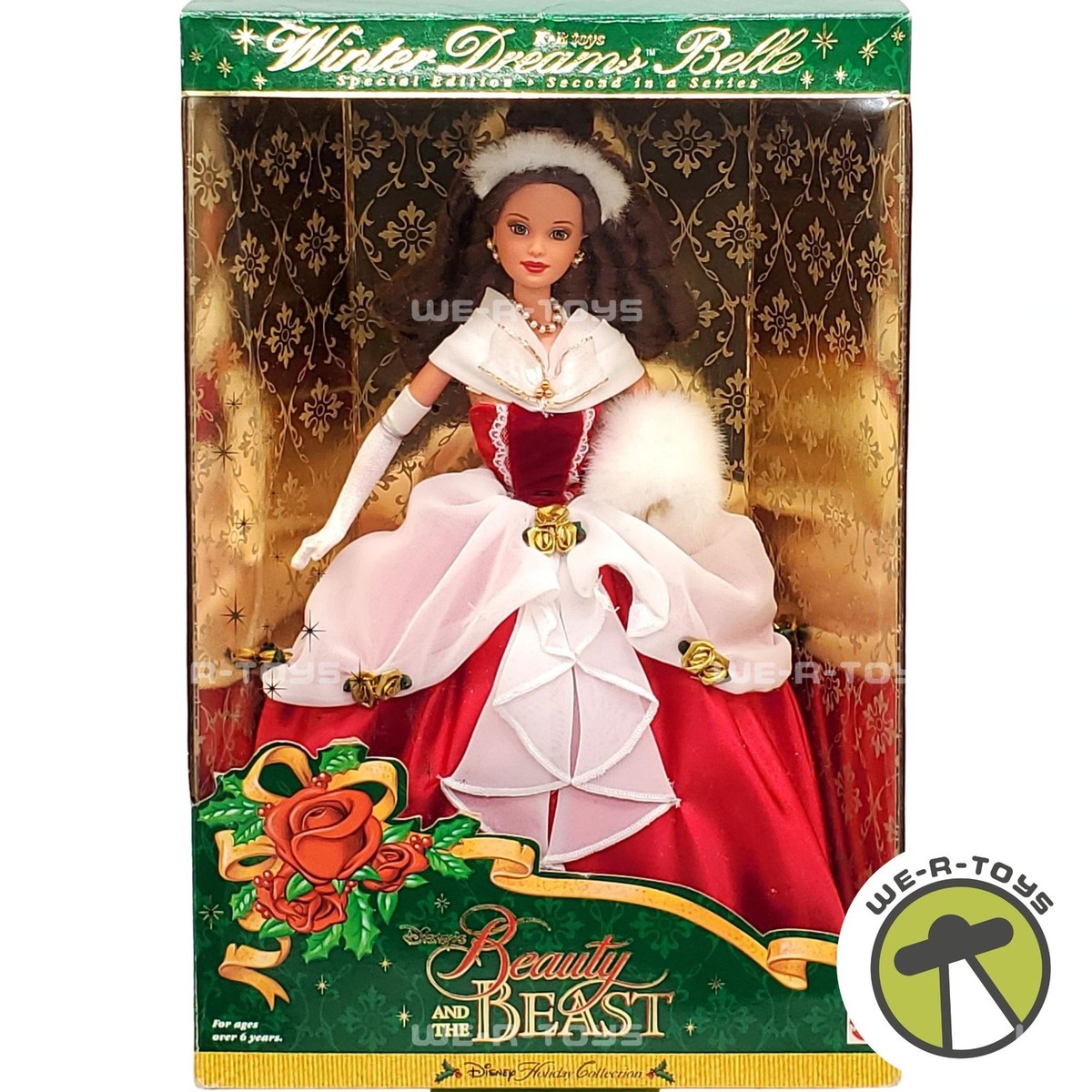 Disney's Beauty and the Beast Winter Dreams Belle Doll 1998 Mattel