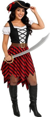 Morph Adult Pirate Costume for Women - Dress, Outfit, Female Wench