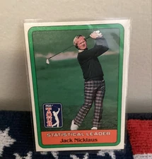1981 Donruss Golf Stars - Statistical Leader Jack Nicklaus (RC)