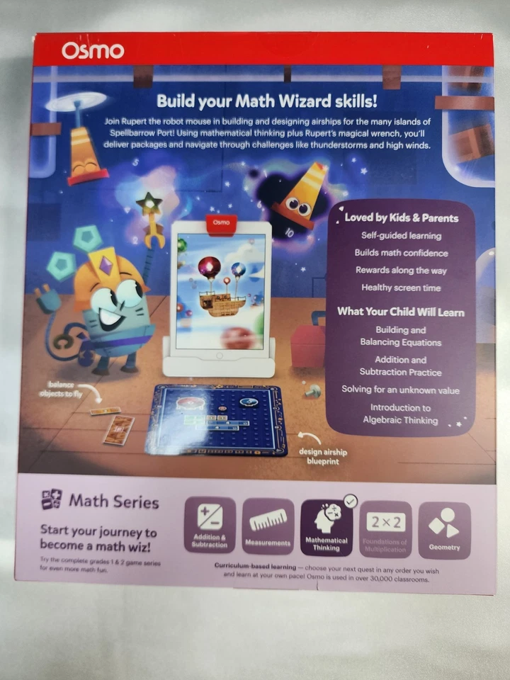 Osmo Math Wizard and the Amazing Airships iPad and Fire Tablet. Ages 6-8. - Image 2 of 2