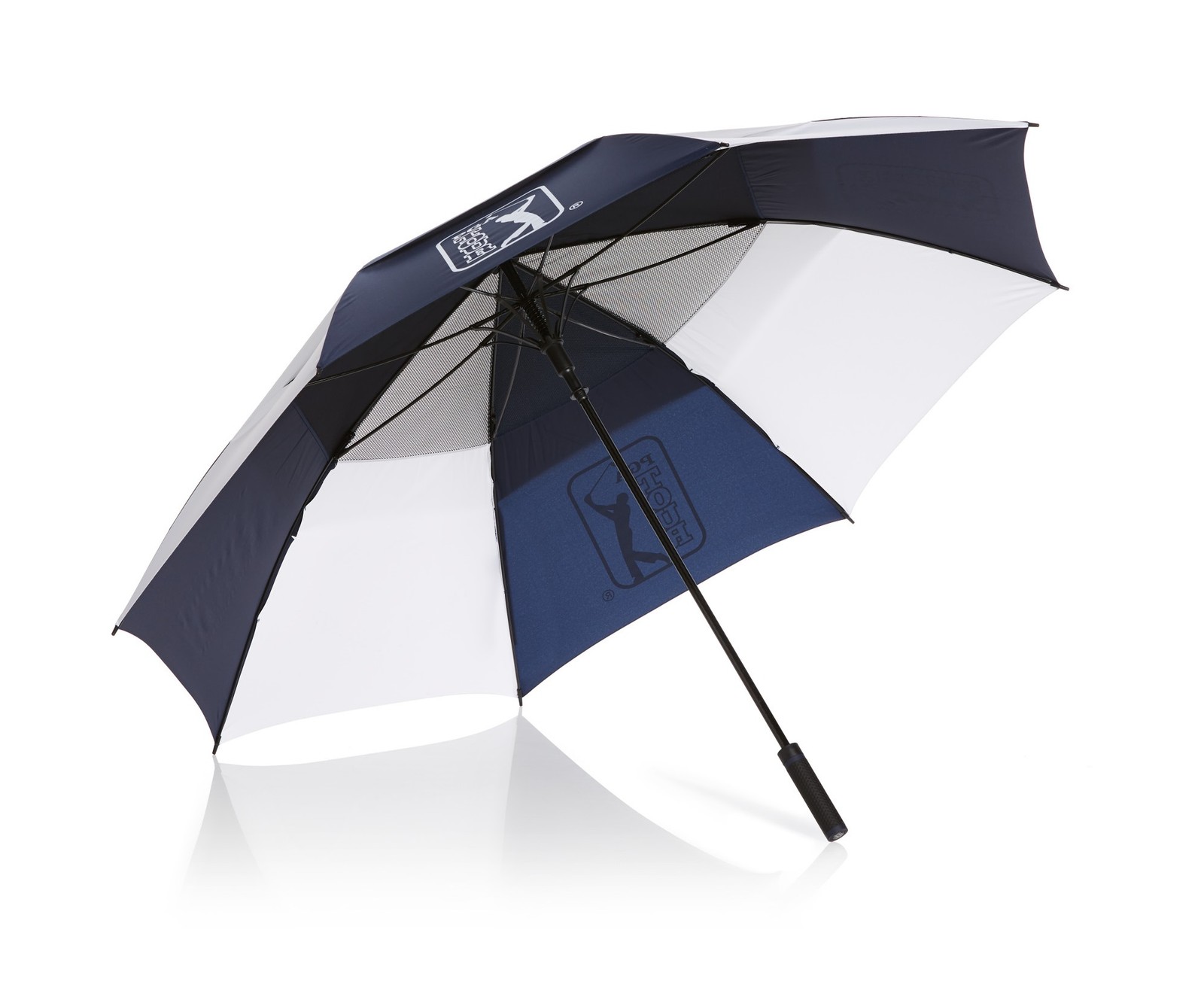 New PGA Tour Golf 68" Umbrella Navy/White