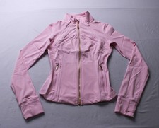 The Pretty Co. 2021 Women's Active Jacket AP2 Baby Pink Gold Zip Size: XS