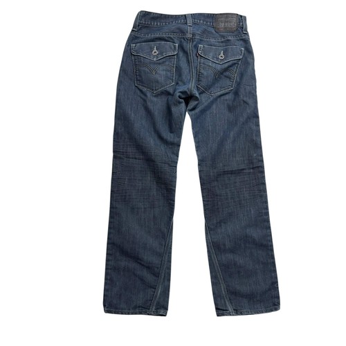 Levis 514 Jeans W31 L30 Mens Dark Blue Regular Straight Fit Vintage Denim - Picture 5 of 7