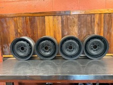 Fiat 124 Spider 1970-78 • Original 13" x 5" Steel Wheels (x4), Used.    F6385