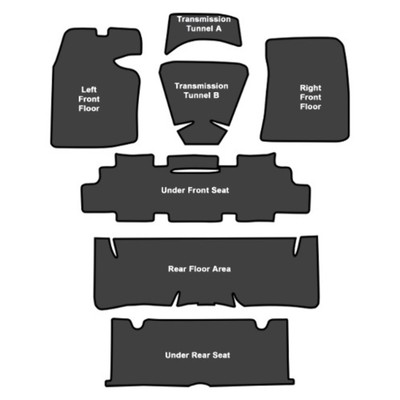 Sound Deadener for 1964-1967 Pontiac GTO Die Cut EVA Complete 7Pc