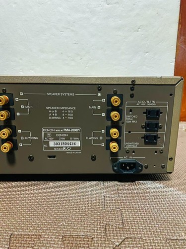 Amplificador Integrado DENON PMA-2000IV Color Dorado Buen Estado de Japón - Imagen 6 de 8