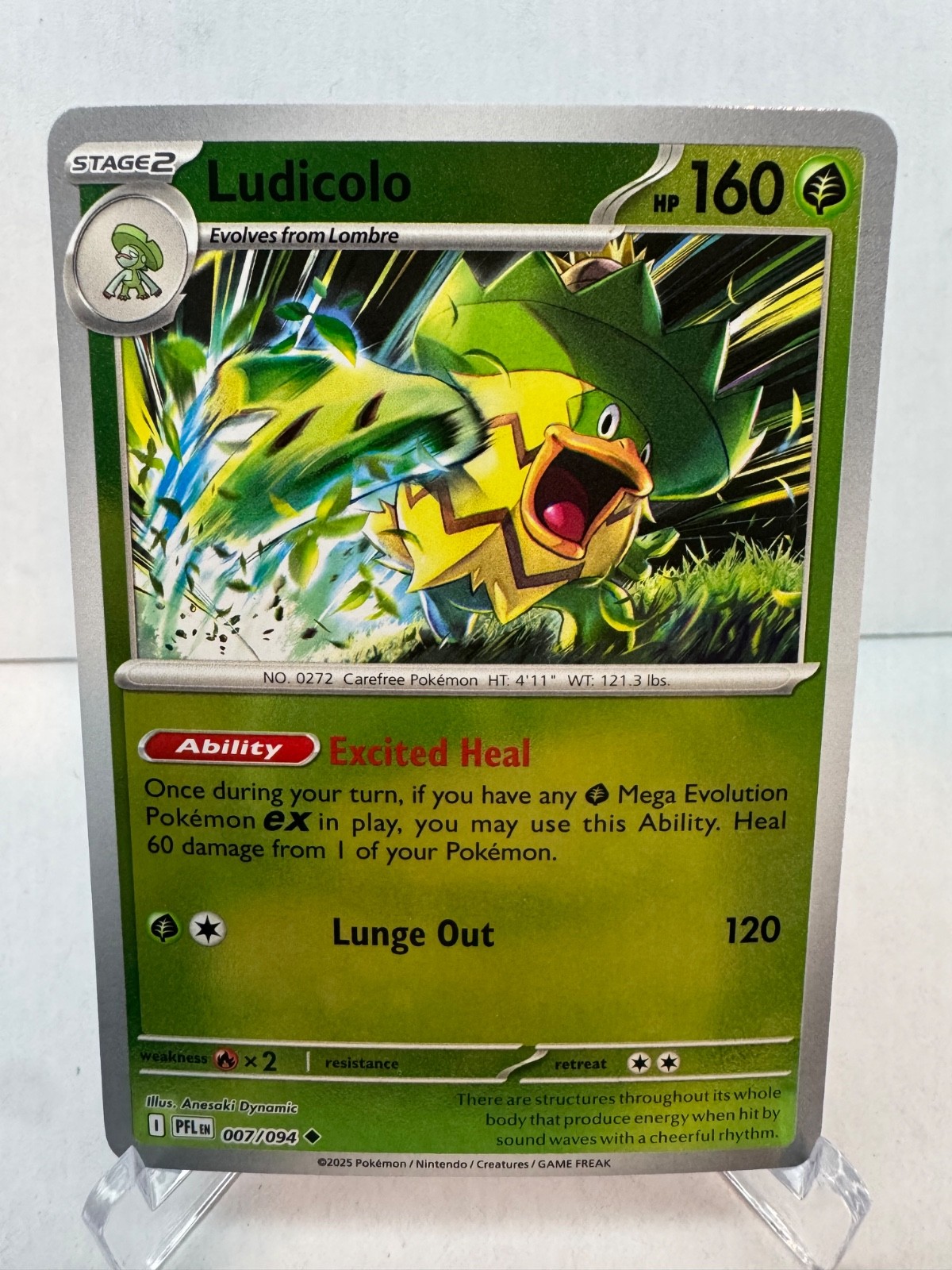 Ludicolo 7/94 - Reverse Holofoil NM - ME: Phantasmal Flames - Pokémon TCG