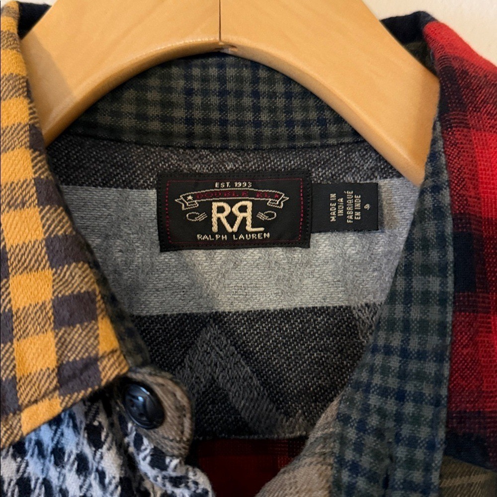 Ralph Lauren Double RL Patchwork Button Down Size… - image 2