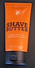Van Der Hagen Shave Butter Shaving Cream 6oz with Shea Mango and Cocoa Butter