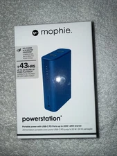 MOPHIE POWERSTATION 10000 mAh Powerbank - Blue BNIB FREE SHIPPING