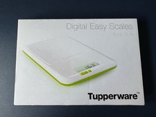 Tupperware Küchen-Waage Digital Easy Scale weiß-grün Rarität