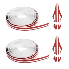 2X32Ft Car Pinstriping Tape, Vinyl Automotive Pinstriping Tape Stripe Red