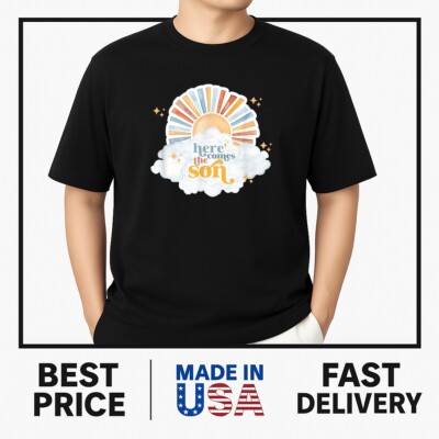 Here Comes the Son Baby Shower Boy Theme T-Shirt HOT ITEM