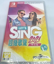 Lets Let’s Sing 2021 Asian version English Chinese Nintendo Switch SEALED