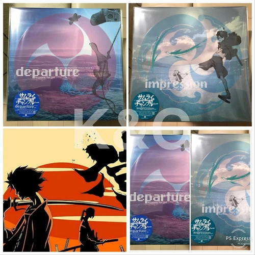 Samurai Champloo Music Record 2LP Set Nujabes Departure & Impression 12" Vinyl