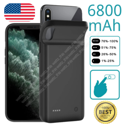 Battery Power Bank Case For IPhone 14 13 Pro Max Power Bank Charging Case For IPhone 14, 13, XS, X, Pro Max - Portable Battery Pack With Cables Battery Charger For IPhone - Foto 3