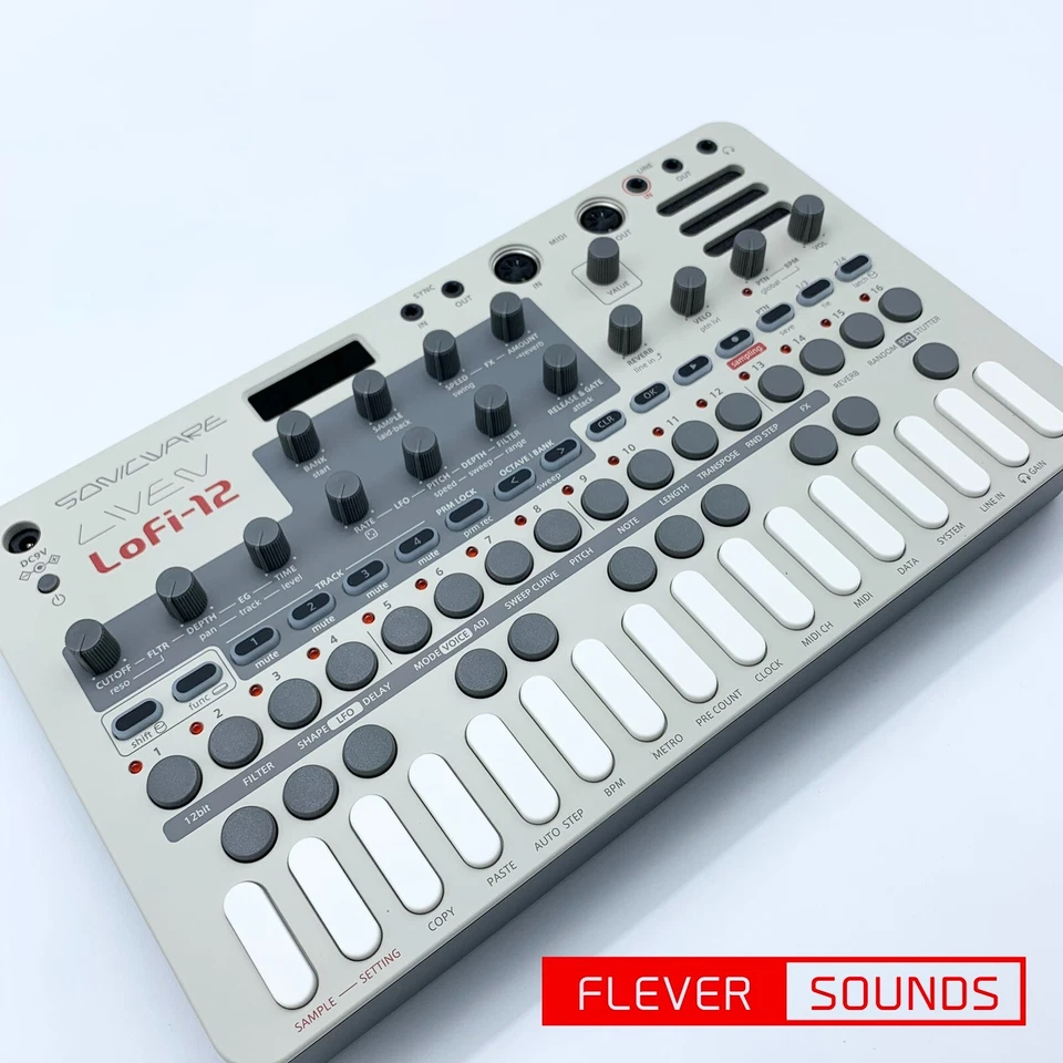 SONICWARE LIVEN Lofi-12 Sampler and Groove Box 4-Track Sequencer Lo-fi Sound - Image 3 of 4