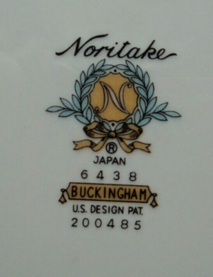 Noritake BUCKINGHAM (6438) 10 Piece Set TWO PLACE SETTINGS | eBay