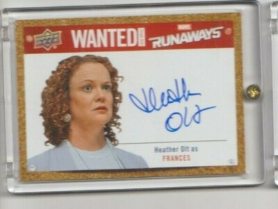 Marvel Runaways TV Show Autograph Trading Card Heather Olt Frances (H)
