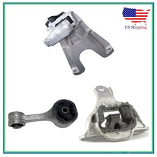 3PCS Rear, RH Engine Motor & Left Manual Tran...