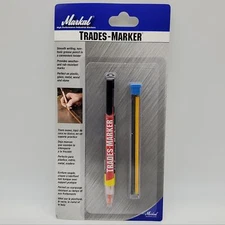 Markal Trades Marker Grease Pencil All Purpose w/ Holder Red Yellow Orange More