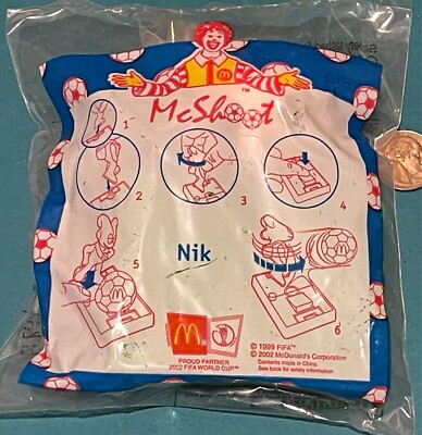 RARE Ato, Nik, or Kaz McShoot (Soccer) 1999 FIFA 2002 McDonald's