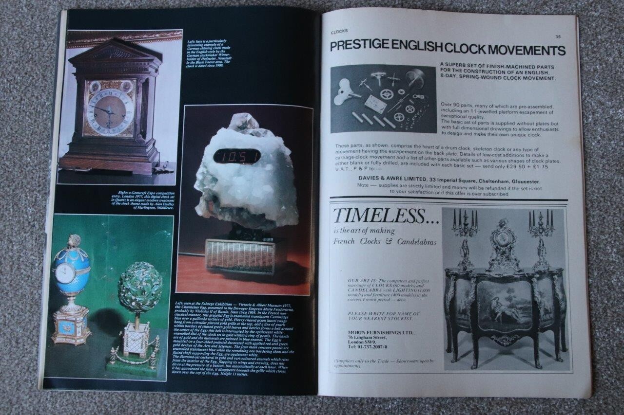 CLOCKS Vintage Magazine Number One 1978 Pilot Issue eBay